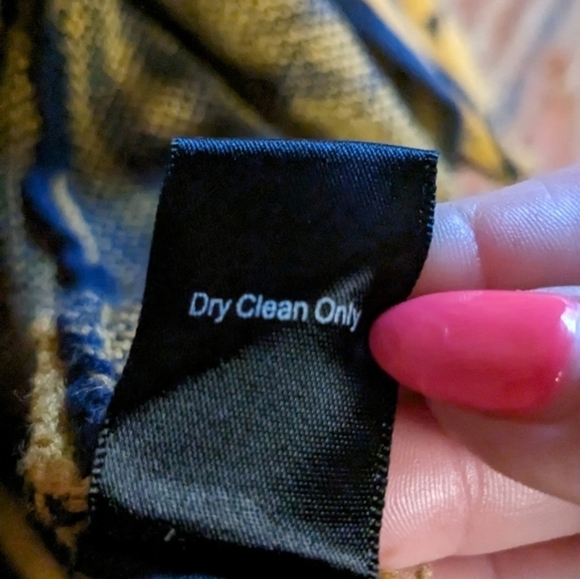 Blu Pepper Large‎ Yellow & Blue Aztec Open Front Cardigan Sweater w/ Fringe - Picture 6 of 9